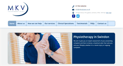 Desktop Screenshot of mkvphysio.co.uk